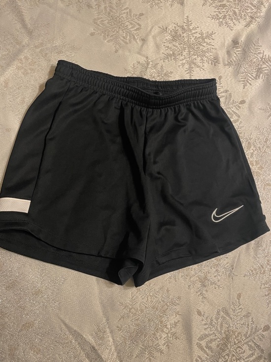 Nike Pants - Nike Black Women’s Athletic Shorts with White Swoosh Accent